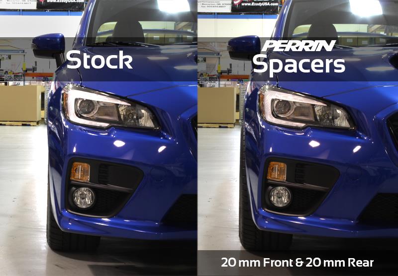 Subaru WRX Wheel Spacers (2) - Perrin Performance - 20mm, 5x114.3 56mm CB - `15-`25